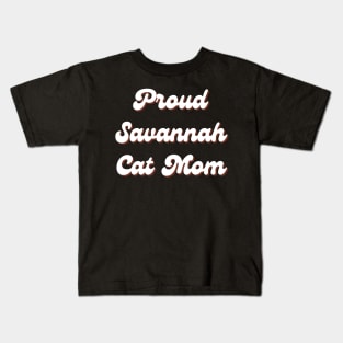 Savannah Cat Savannah Cat Kitten Retro Kids T-Shirt